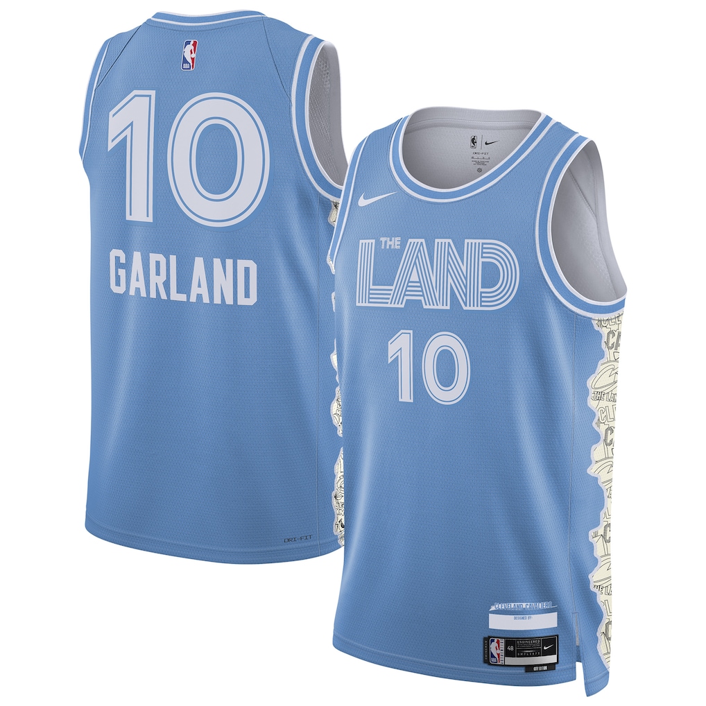 Unisex Cleveland Cavaliers Darius Garland  Light Blue 2024/25 Swingman Jersey - City Edition mysite