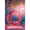Pink Swing-Full Round Diamond Painting(40*60cm)
