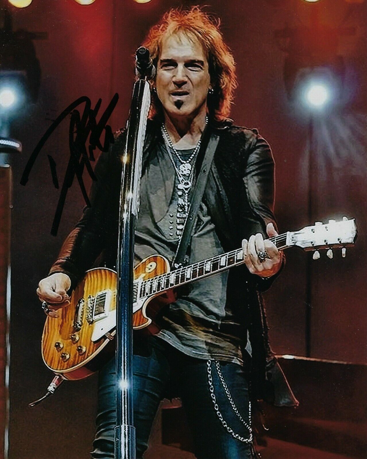 GFA REO Speedwagon Band Guitarist * DAVE AMATO * Signed 8x10 Photo Poster painting PROOF C COA