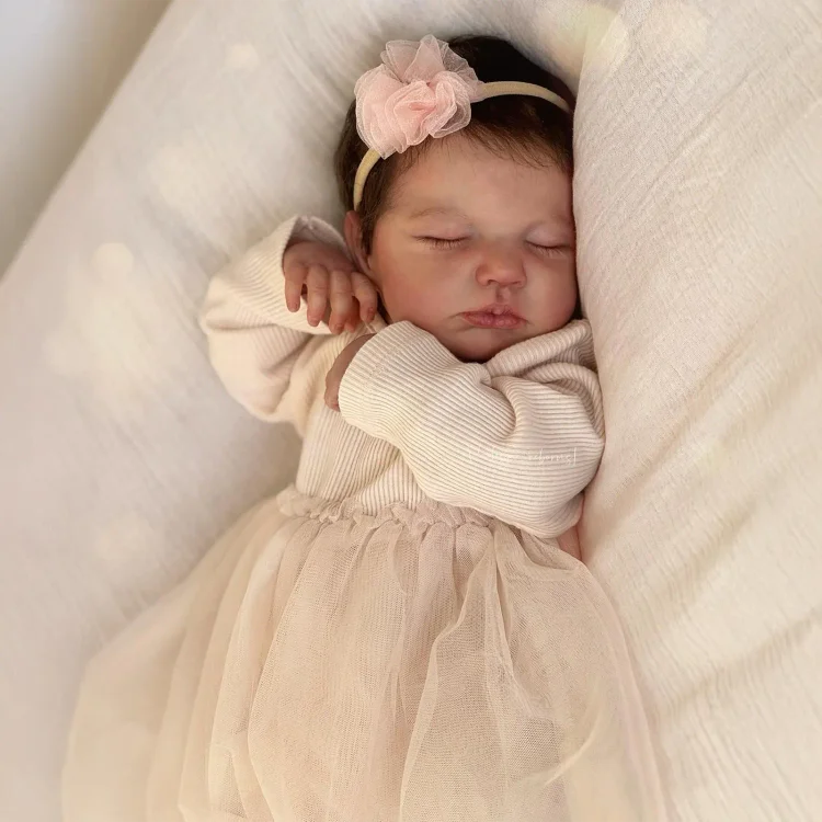  [New] 20'' Truly Look Real Sleeping Baby Doll Girl Kasie with Bottle and Pacifier - Reborndollsshop®-Reborndollsshop®