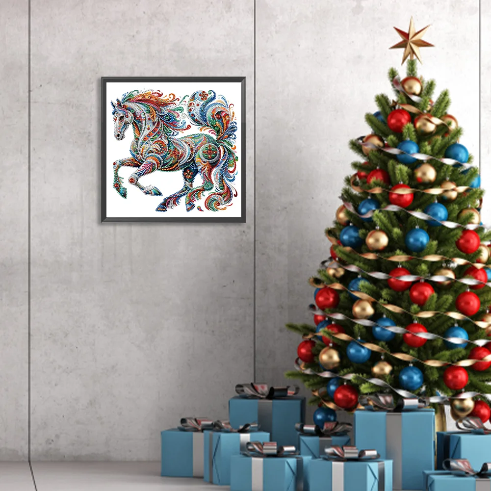 Diamond Painting - Partial Special Shaped Drill - Gorgeous Horse(Canvas|30*30cm)