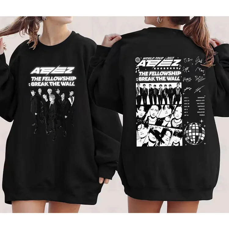 ATEEZ World Tour The Fellowship : Break the Wall In Asia Sweatshirt officialateezshop