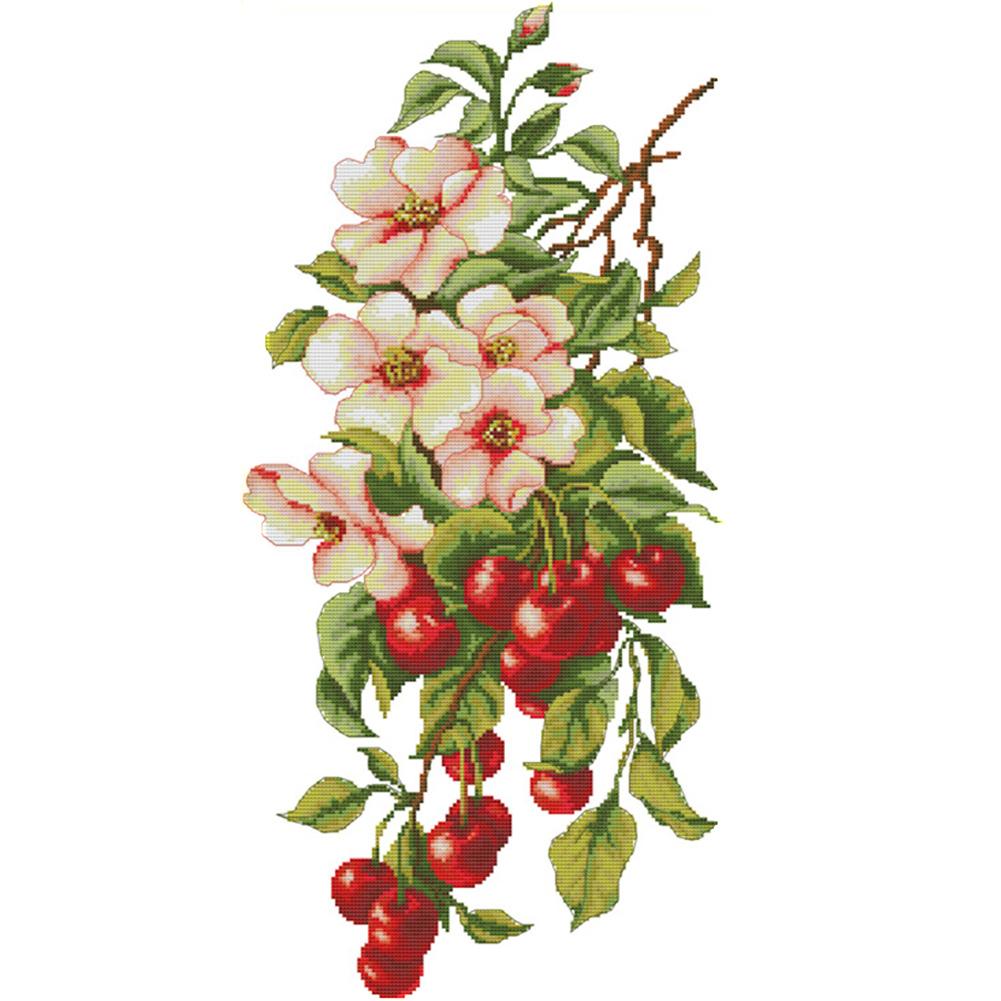 

Cherry - 14CT Stamped Cross Stitch - 58*31cm, 501 Original