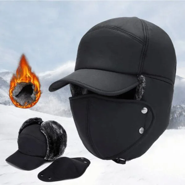 🔥Unisex windproof & warm & ear protection & face protection hat