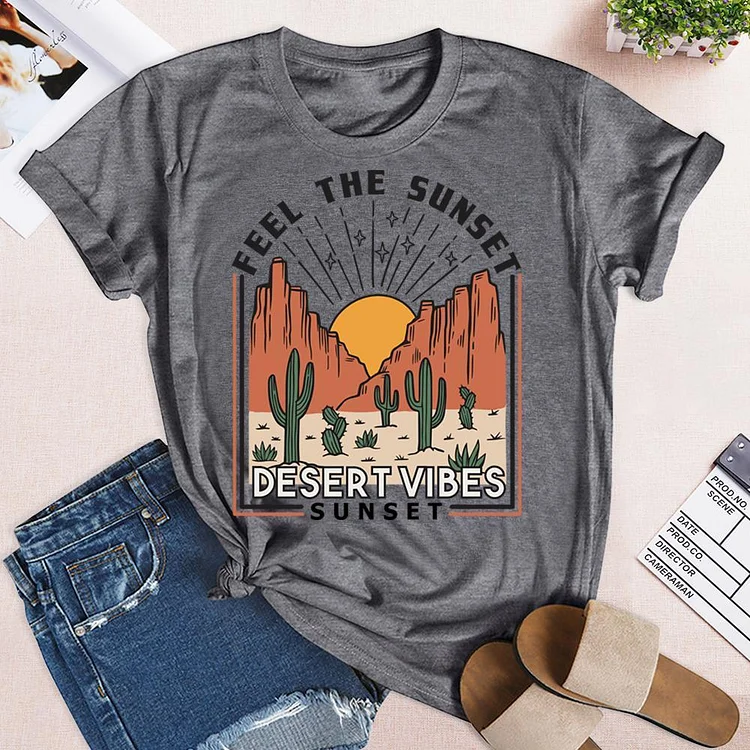 FEEL THE SUNSET   T-shirt Tee - 02289