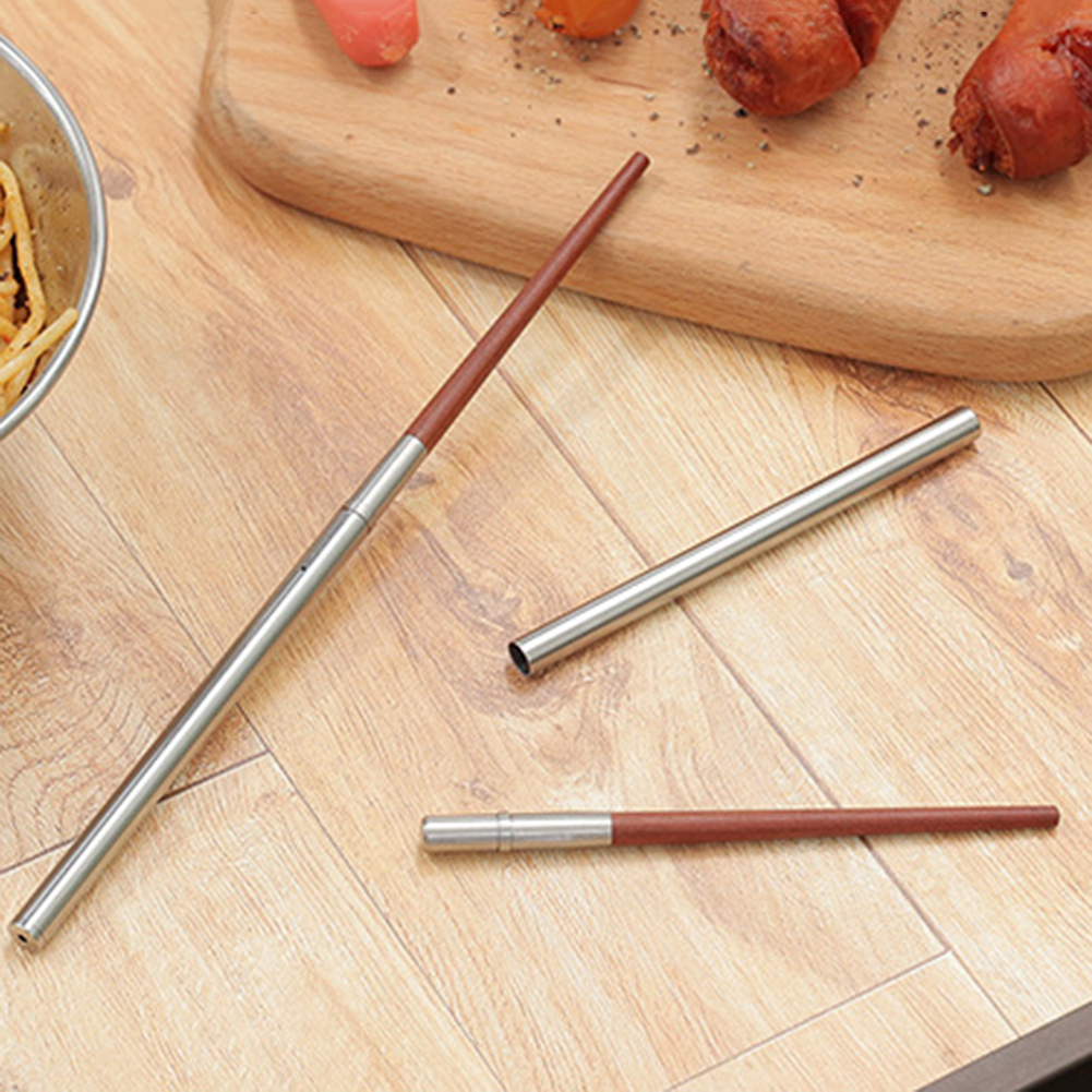 

Wooden Folding Chopsticks Outdoor Camping Picnic Travel Portable Tableware, 501 Original