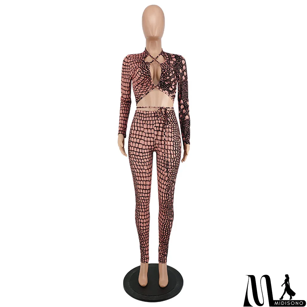 MidiSono - Autumn New Product Sexy Bag Hip Knitted Fashion Suit