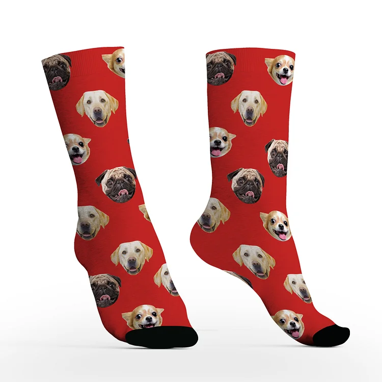Custom Pets Face Socks with Photos For Your Family