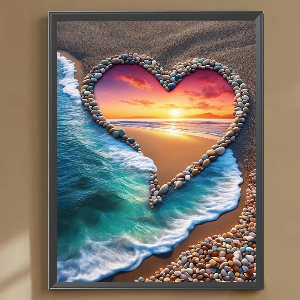 Diamond Painting - Full Round Drill - Beach(Canvas|30*40cm)