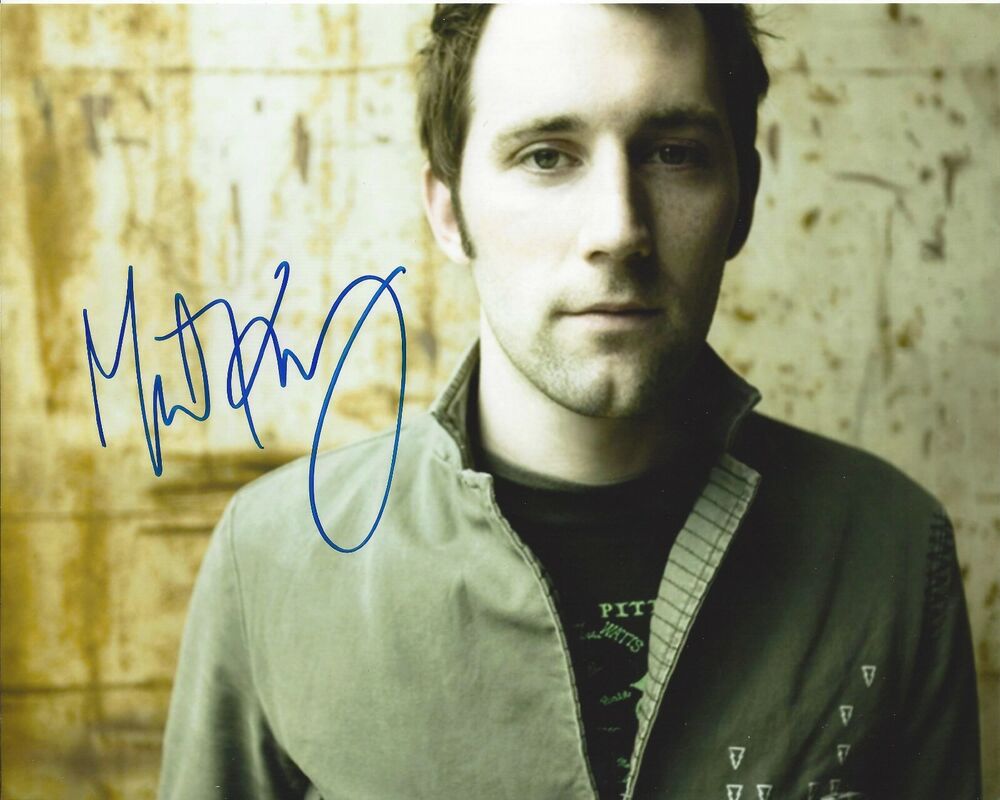 Mat Kearney Autographed 8x10 Memorized  A544