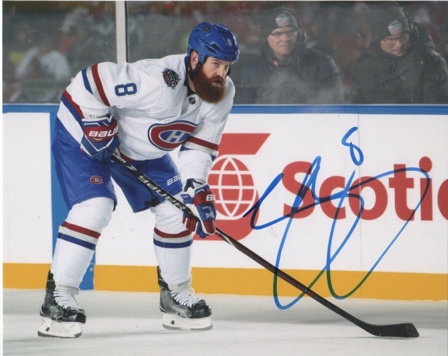 Montreal Canadiens Jordie Benn Signed Autographed 8x10 NHL Photo Poster painting COA B