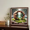 For&ecirc;t de noyer-drill rond peinture diamant-40*40cm