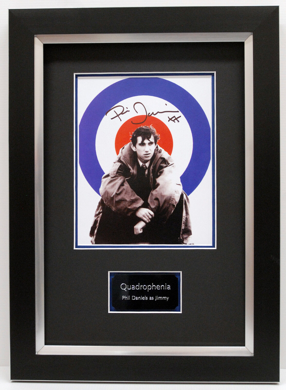 Phil DANIELS SIGNED Autograph QUADROPHENIA Framed 10 x 8 Photo Poster painting AFTAL COA