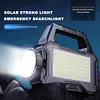 Solar Camping Lantern Long Range Portable Lantern Lamp Waterproof (Black)