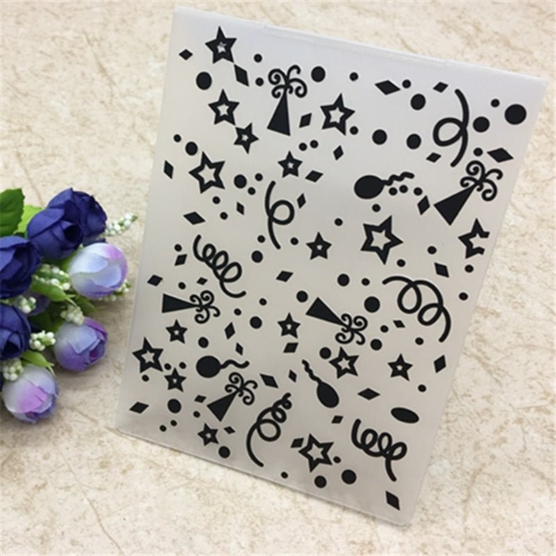 Plastic Embossing Folder party holiday scrapbook album card  packing decoration cutting dies paper craft