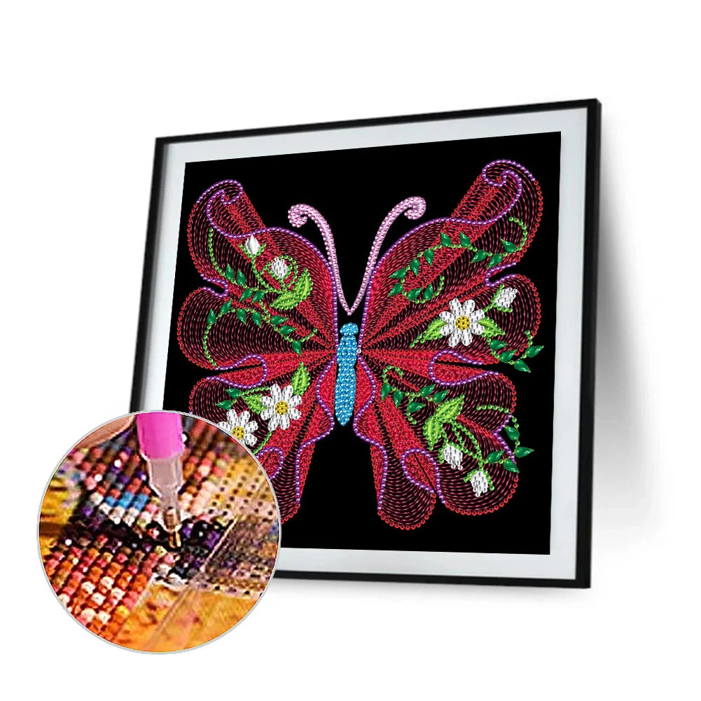 Special Shape Diamond Painting 30*30cm - Butterfly