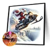 Diamond Painting-DIY Full Round Drill Flying Santa(40x40cm)