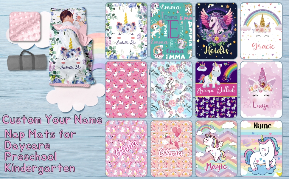 Personalized Name Nap Mats for Daycare