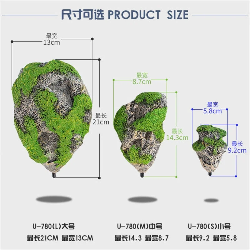 Floating Rock Suspended Artificial Stone Aquarium Decor Fish Tank Decoration Floating Pumice Flying Rock Ornament 924