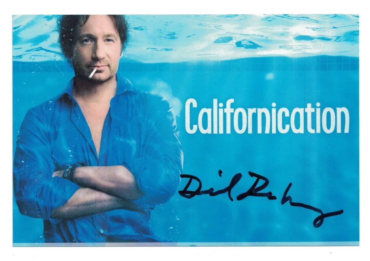 David Duchovny Signed Autographed 4 x 6 Photo Poster painting Actor The X-Files C