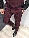 Olympia Claret Red  Slim Fit  Suit