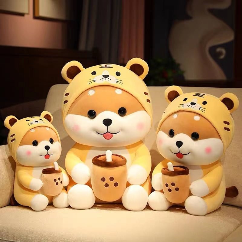 Cuteeeshop Bubble Tea Yellow Dog Baby Kawaii Stuffed Animal Plush Squishy Toy