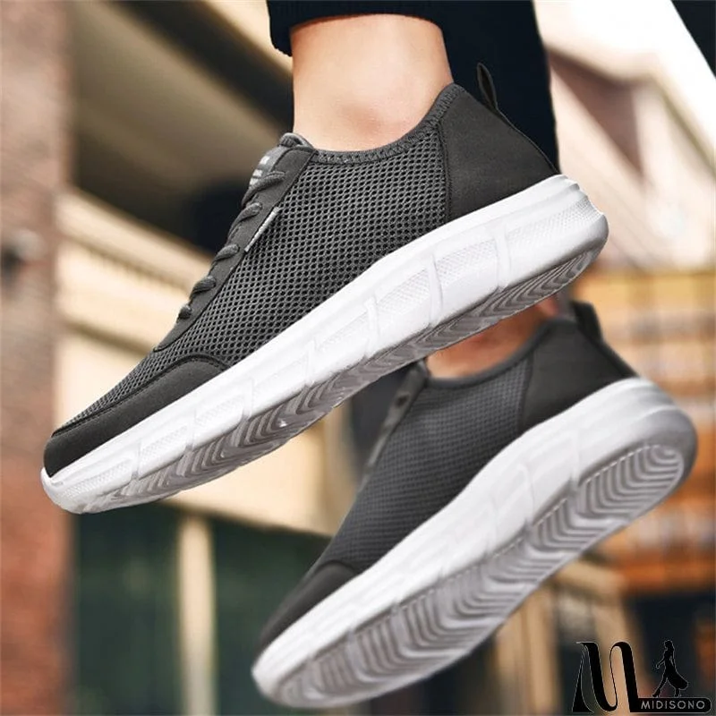 MidiSono - Large Size Cozy Modern Running Sports Sneaker for Men