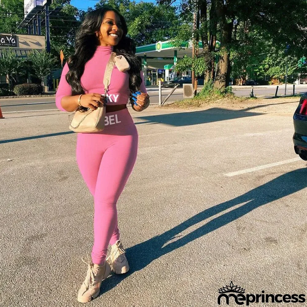 LUCKY LABEL Embroidery Long Sleeve 2 Piece Sets