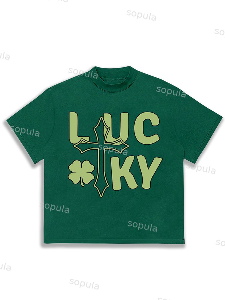 Irish St. Patrick's Day Lucky Green T-shirt - Sopula｜Premium Graphic Tees & Graphic Clothing