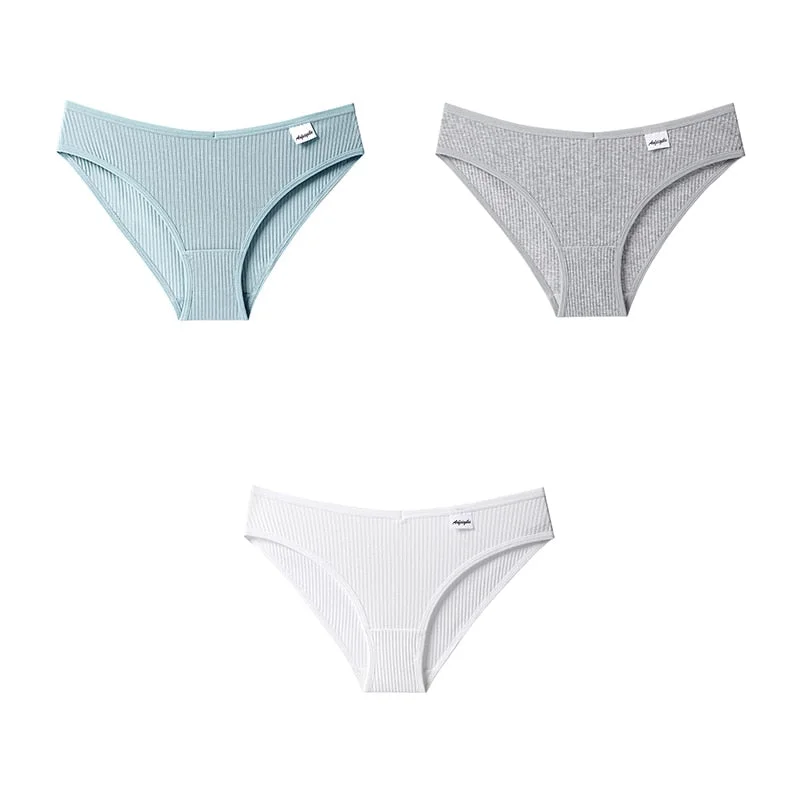 BANNIROU 3pcs Women Cotton Panties Underwear For Woman Lady Briefs Female Panties Lingerie Intimates Women's Underwear Cotton