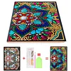 Mandala 5D DIY Diamond Art Painting Notebook Kit 50 Pages A5 Rhinestone Art Painting Notebook Kit for Adults Beginners Holiday Birthday Gift