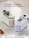 Portable small tabletop ice maker with cube ice automatic ice box