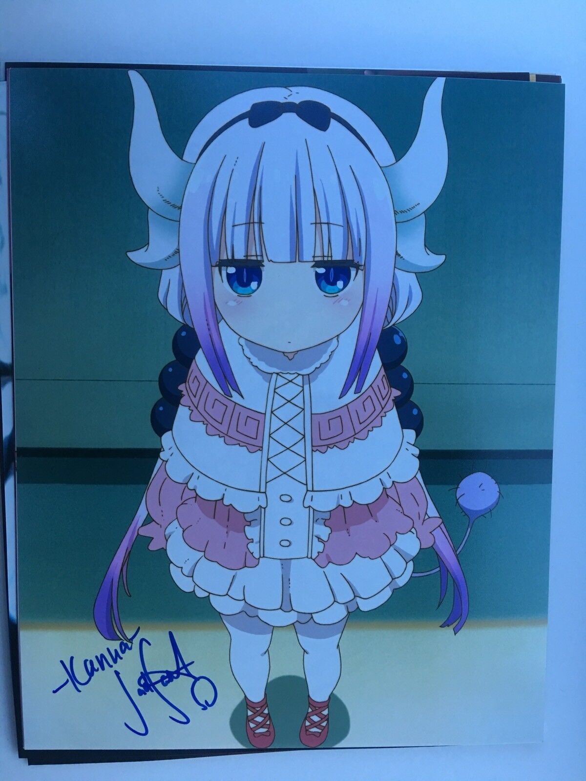 Jad Saxton Signed Kanna Miss Kobayashi 8x10 Photo Poster painting COA Autograph D5