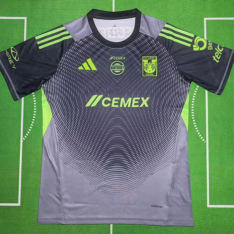 Fans 25/26 Tigres UANL black and gray pre-match jersey
