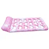 Inflatable Pool Float Lounger with Headrest PVC Air Mattress for Lake Beach