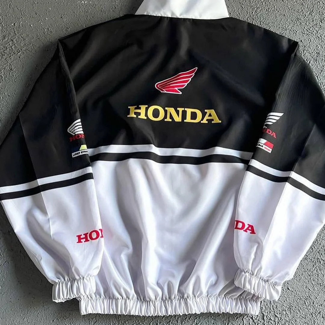 Unisex Classic Team Logo Retro Racing Jacket