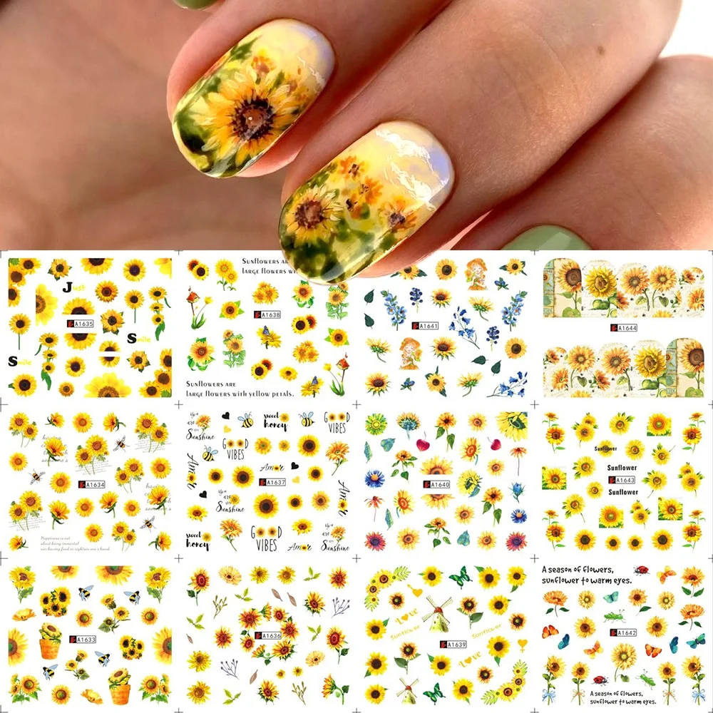 Churchf Graffiti Nail Stickers Lettering Water Nail Decals Trippy Rainbow Lips Sliders French Manicure Tips Watermarks GLJF37-48-Nail Inspo