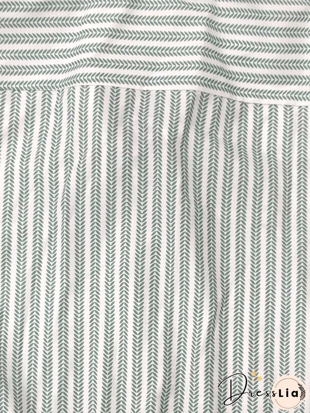 Summer Season Casual Shirt Collar Stripes Short Sleeve Men's Shirts & Tops