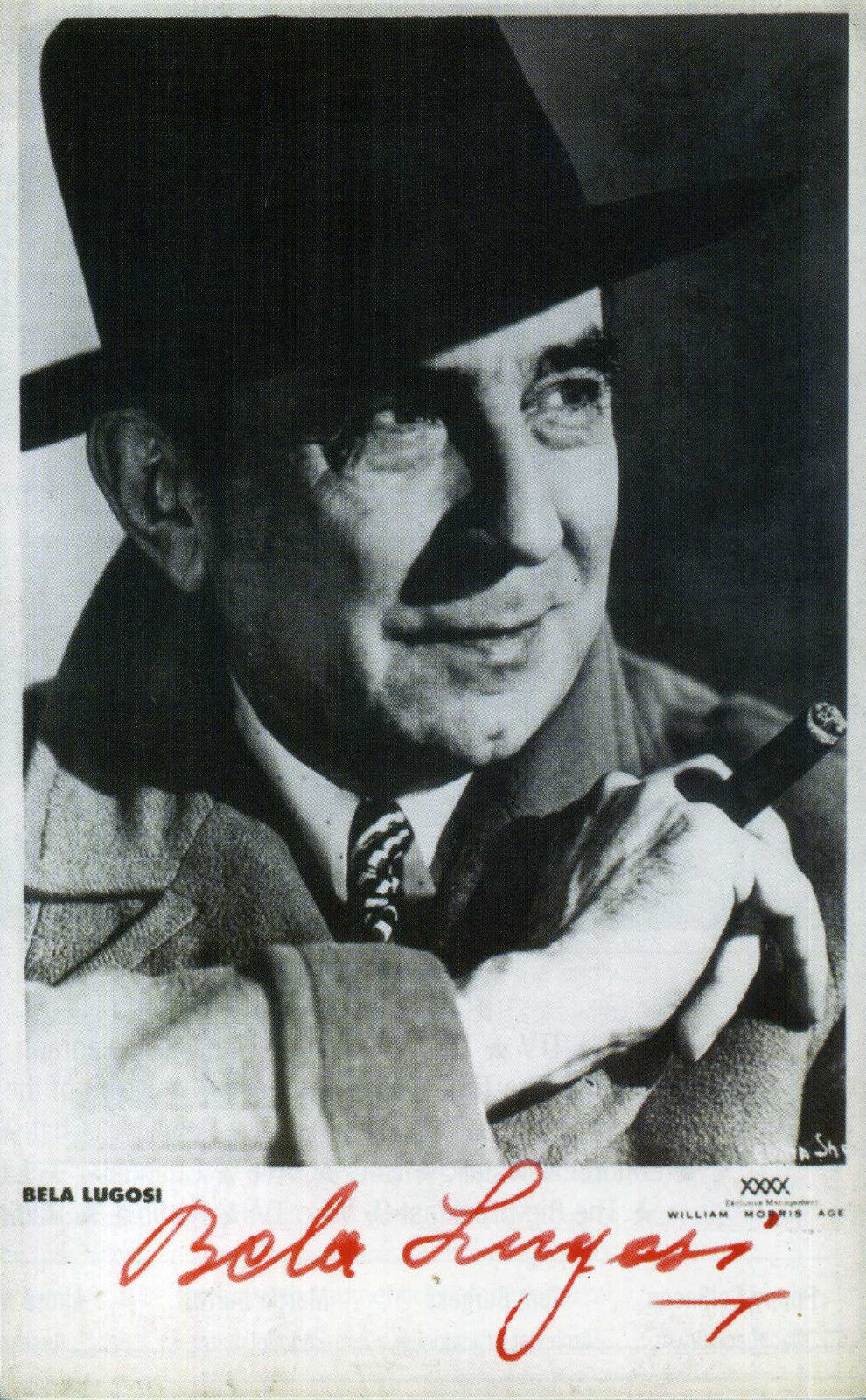 BELA LUGOSI Signed Photo Poster paintinggraph - Film Star Actor - Preprint