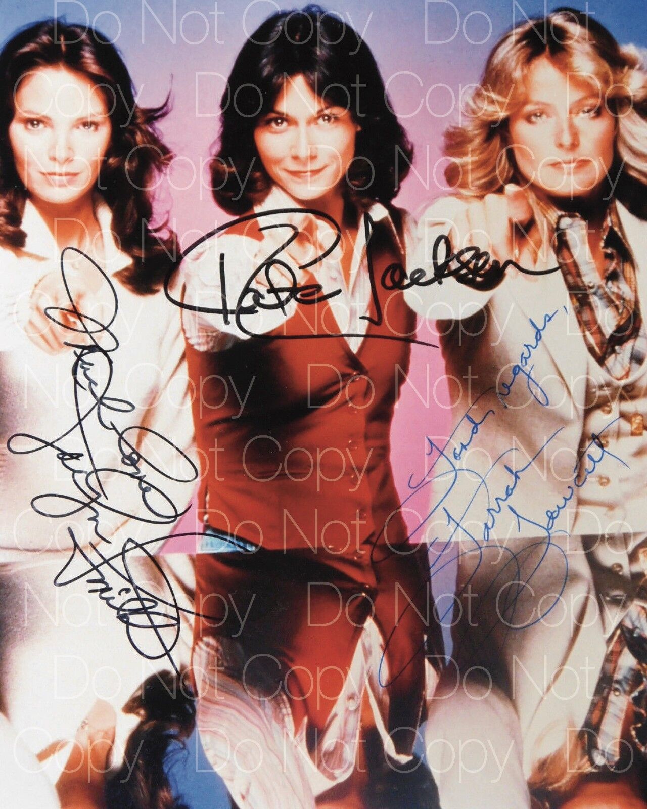 Charlie's Angels sexy signed 8x10 inch print Photo Poster painting picture poster autograph RP