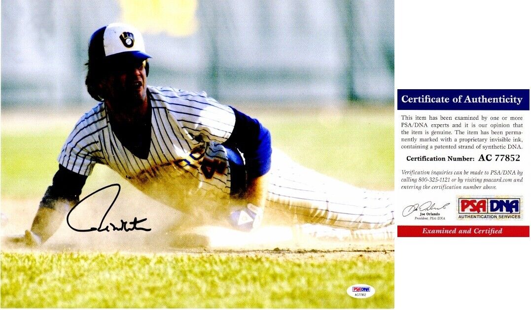 Paul Molitor Signed - Autographed Milwaukee Brewers 11x14 Photo Poster painting - PSA/DNA COA