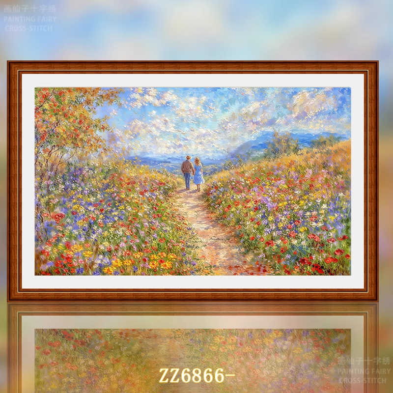 【ZZ6866- Flowers in Time】 Painting Fairy Cross Stitch