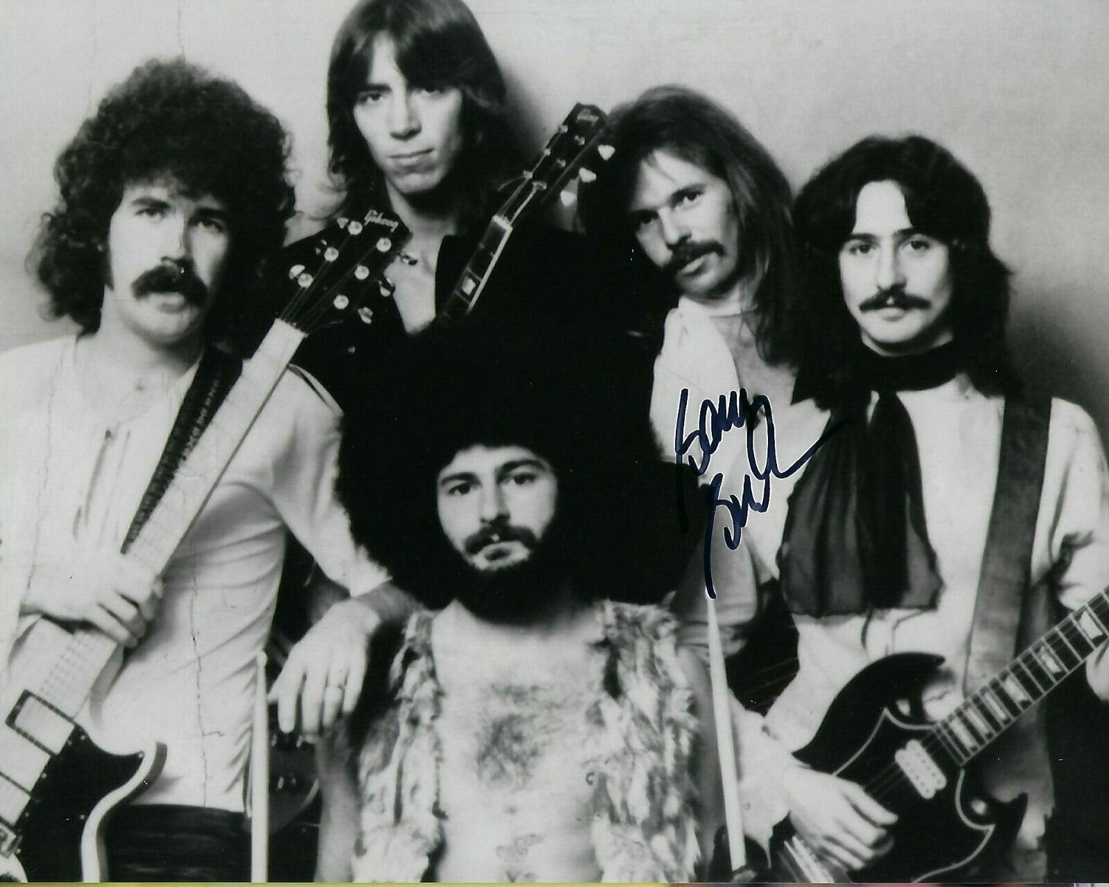 GFA Boston Band Guitarist * BARRY GOUDREAU * Signed 8x10 Photo Poster painting B3 COA