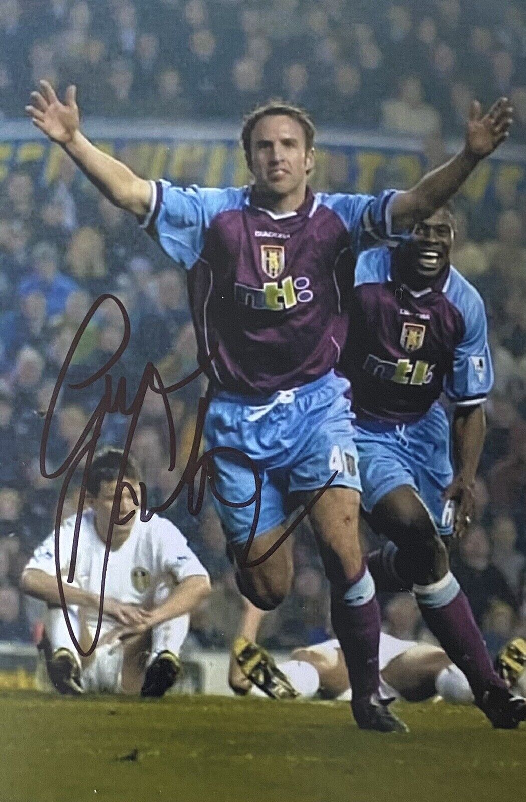 Gareth Southgate Genuine Hand Signed Aston Villa 6X4 Photo Poster painting