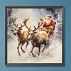 Diamond Painting-5D Full Round Drill Santa Reindeer