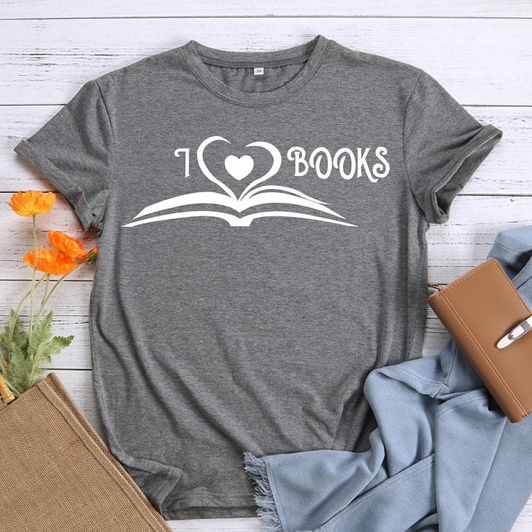 ⚡UP TO 50% OFF - I Love Books Book Lovers T-shirt Tee-010659