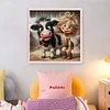 Sunshine Girl Cow-11CT Stamped Cross Stitch 40*40cm