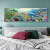 (Counted/Stamped)(Big Size) 11CT Underwater World - Cross Stitch 90*30cm/35.43*11.81in