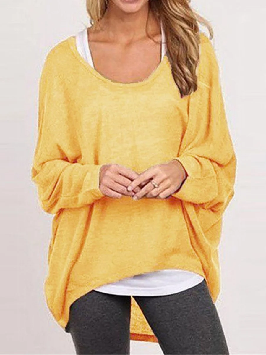 Loose Tshirt Multiple colors Casual Knitting Sweater