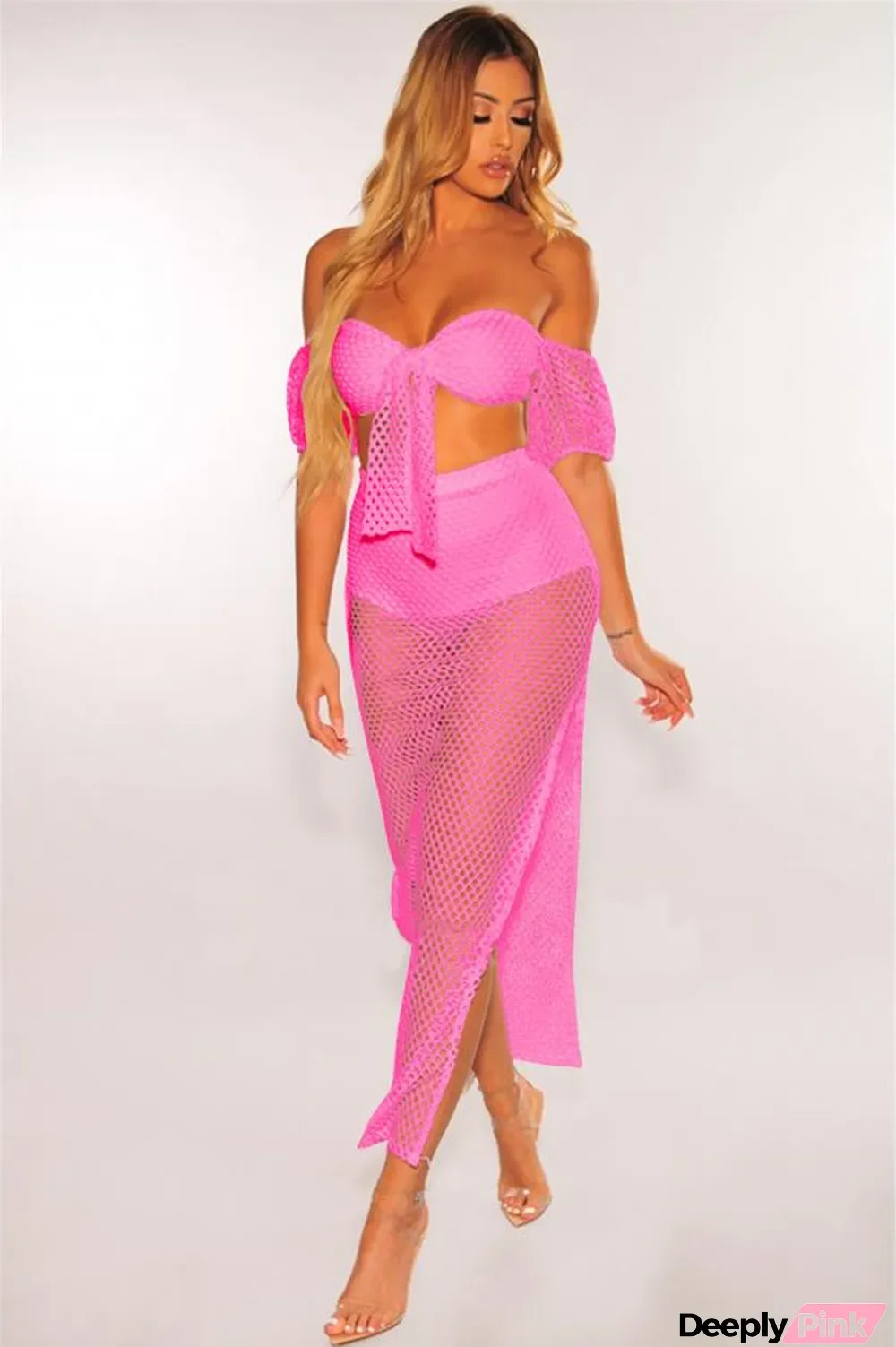 rose red Fashion Sexy asymmetrical Bandage Slim fit crop top Split HOLLOWED OUT Two Piece Suits Sol